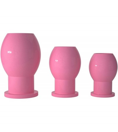 Anal Sex Toys Silicone Hollow Butt Plug Trainning Set Anal Dilator Kit for Man (Pink) - Pink - CO1932RM2XG $23.04