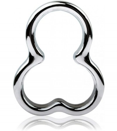 Chastity Devices Stainless Steel C0ck Ring Ball Stretcher Bondage Male P-e'nni's Cage - CB194A9KA05 $34.22