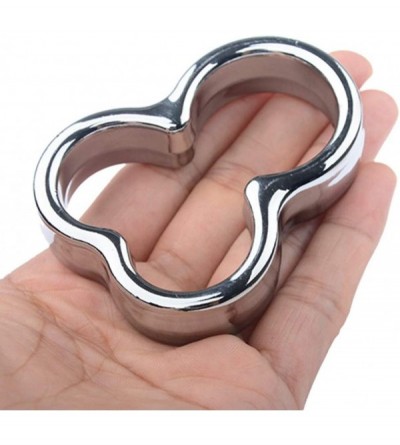 Chastity Devices Stainless Steel C0ck Ring Ball Stretcher Bondage Male P-e'nni's Cage - CB194A9KA05 $15.00