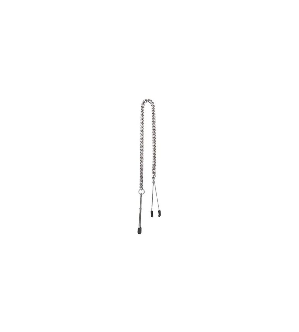 Nipple Toys Tweezer Nipple Clamps with Adjustable Jewel Chain - Jewel Chain - CR113KWXAU3 $7.87