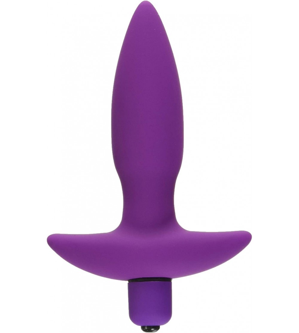 Anal Sex Toys Vibrating Silicone Anal Plug- Small - CO11H6LTIIX $13.22