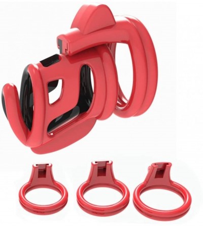 Chastity Devices Breathable Chastity Cage with 4 Rings- Lightweight Premium Cock Cagefor Penis Exercise - CW18XOQLEI7 $18.01