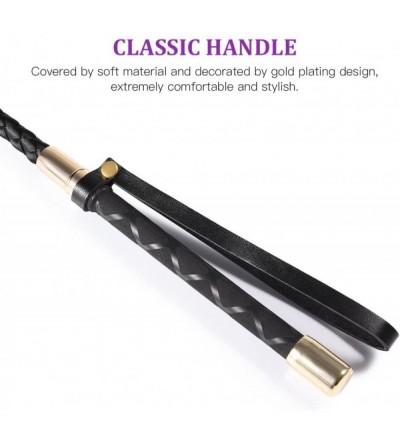 Paddles, Whips & Ticklers SM Leather Whip BDSM Flirting Fantasy Adult Toys with Anti-Slip Handle- Sexual Abuse Paddle - Whip ...