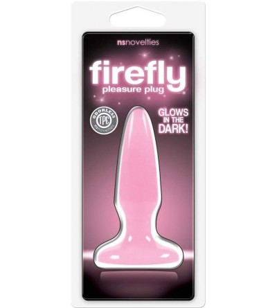 Anal Sex Toys Firefly Pleasure Plug- Mini- 3.25 Inch- Glow Pink - Pink - CH121WCI8KZ $5.74