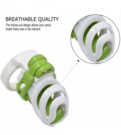 Chastity Devices Biosourced Resin Male Chastity Cage Device Locked Cock Cage Sex Toy for Men 219 - White+green - C51867ZMK40 ...