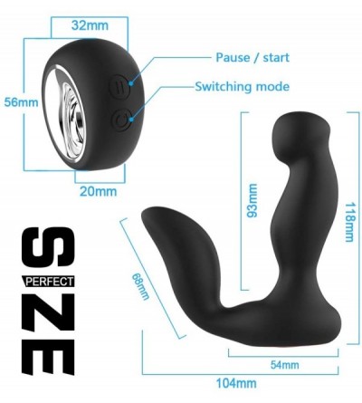 Vibrators Waterproof Anal Vibrator Sex Toys-Wireless Remote Control Prostate Massager Medical Silicone Quite Unisex Vibrating...