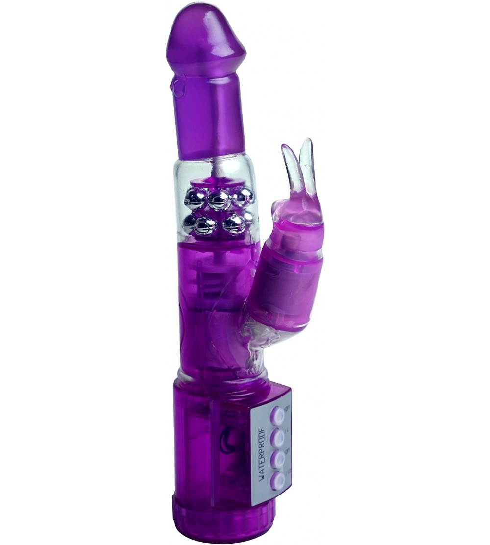 Vibrators Wet and Wild Waterproof Rabbit Vibrator- Purple - Purple - CH11BP20NV5 $15.74