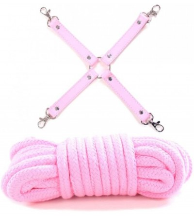 Restraints Bundle Tight Binding 10Pcs Couples Yoga Set Massage Tool Kits - Pink - C919C58ESQT $30.04