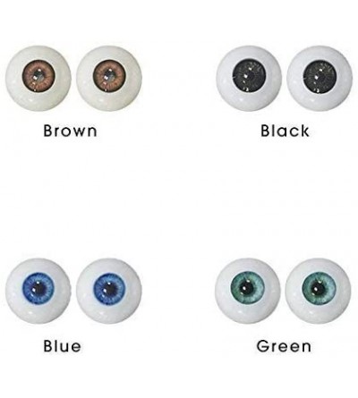 Sex Dolls Acrylic Eyeballs 32mm Clear Lifelike Premium Plastic Eyes for TPE Silicone Dolls - CQ18LY4HCQU $9.87