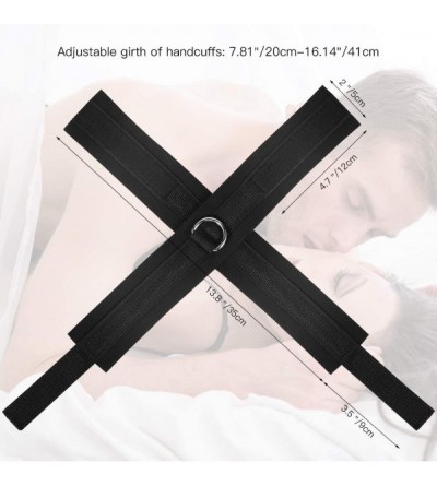 Restraints Cross Handcuffs BDSM Adjustable Restraints for SM Bracelets Beginners Bondage Kit with D-Ring Sex Toys for Women a...