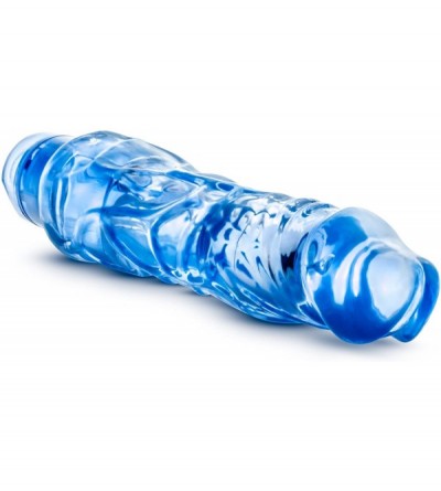 Novelties 9" Soft Large Thick Realistic Multi Speed Powerful Vibrator Dildo Waterproof Sex Toy for Women - Blue - CY115PB3RLP...