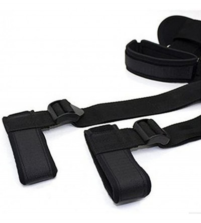 Restraints Adjustable Soft Ankle Wrist Cuffs for Women Couples Bed Play- Black Nylon - CI18SMGDAWW $6.13