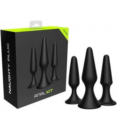 Anal Sex Toys Naughty Anal Butt Plug - Silicone Sex Toy- Trainer- Prostate Massage - for Male- Female- and Beginner - Kit - C...