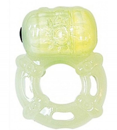 Penis Rings Vibrating Power Glow in The Dark Silicone Ring - Glow in the Dark - C112NZ8B7TS $8.03