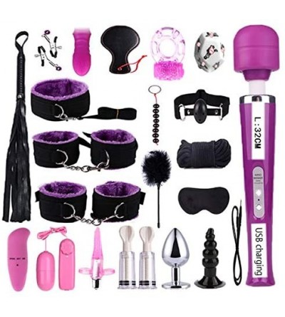 Restraints 1 Set Adult Leather Exercise Bed Game Toys Kits - Purple - CS19ES7TOW6 $87.52