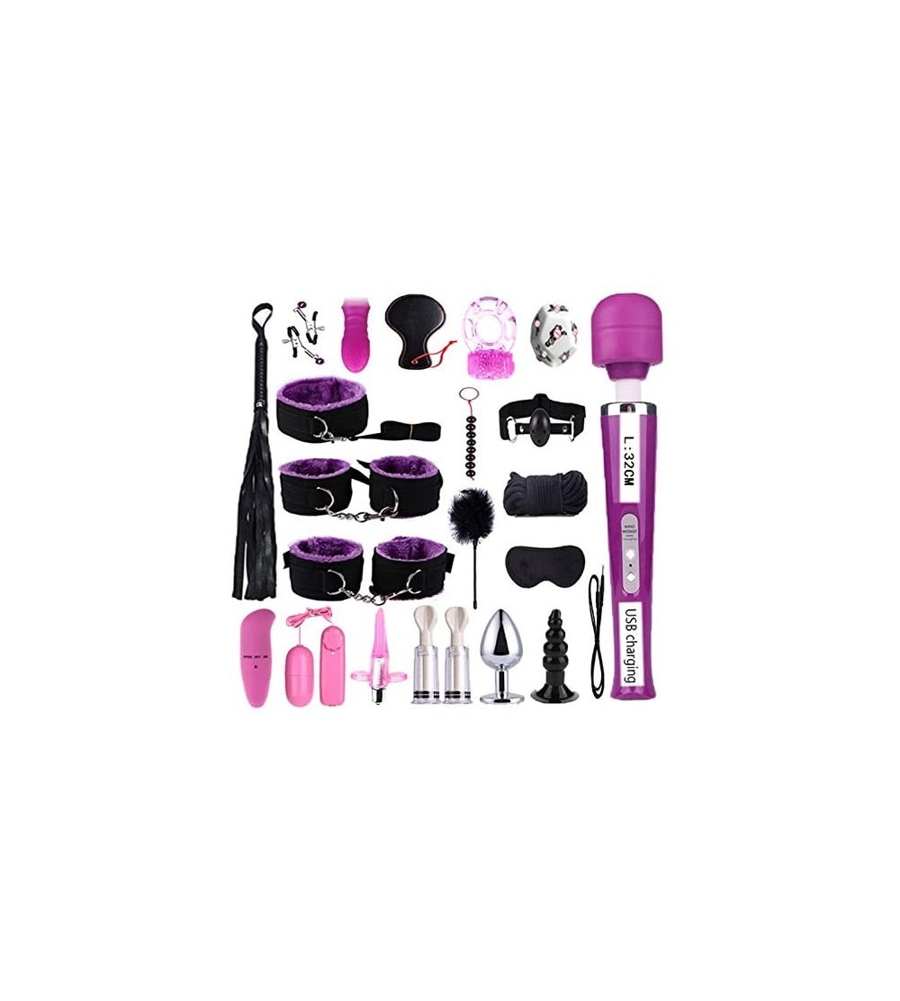 Restraints 1 Set Adult Leather Exercise Bed Game Toys Kits - Purple - CS19ES7TOW6 $34.10