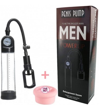 Pumps & Enlargers Men ED Physical Vacuum Pump- with 2 Different Sleeves- Manual Control with T Grip Handle - CW190AYZW70 $41.12