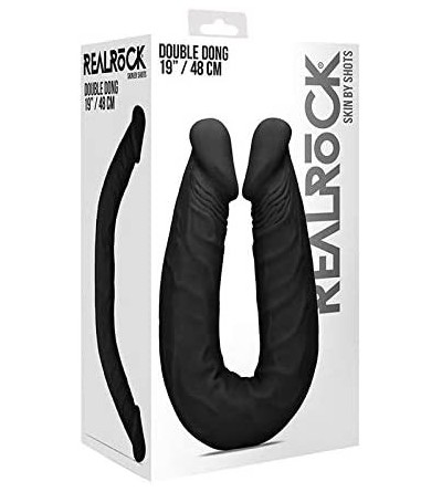 Dildos RealRock - Double Dong - 48 cm - Black - CG18XS8HYL6 $27.48