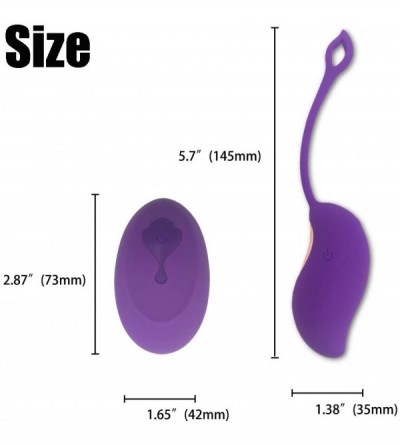 Vibrators Premium Silicone 12 Frequency Waterproof Vibrating Egg Massage Ball for Women and Couple - C018WUSYCQI $35.32