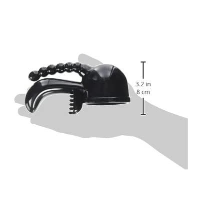 Vibrators Triple Pleaser Wand Attachment - Black - CI114267HGP $14.93