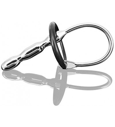 Catheters & Sounds Urethral Sounds with 2pcs Penis Rings Hypoallergenic Stainless Steel Urinary Plug Beads Stimulate Urethral...