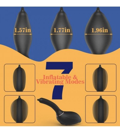 Anal Sex Toys Vibrating Anal Vibrator with 7 vibrates&Expand Modes- Finger Shape Automatic Inflatable Anal Sex Toys for Prost...