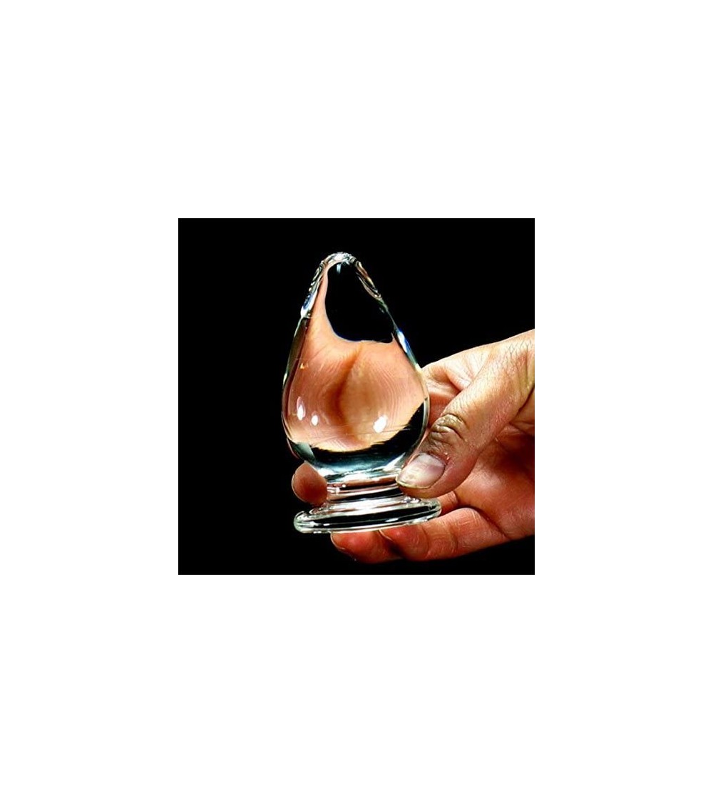 Anal Sex Toys Glass Butt Plug Dildo Anal Beads G-Spot Stimulator Massager Crystal Sex Toy 9.5x5cm - 95x50 Mm - C6187GX5CWK $1...
