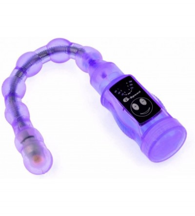 Vibrators 6 Speed Beads Anal Vibrator (Purple) - CZ12EE0KRID $28.78