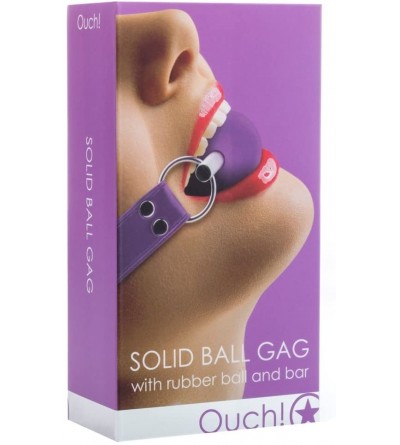 Gags & Muzzles Solid Ball Gag- Purple - Purple - CD11O4PKP1N $24.72
