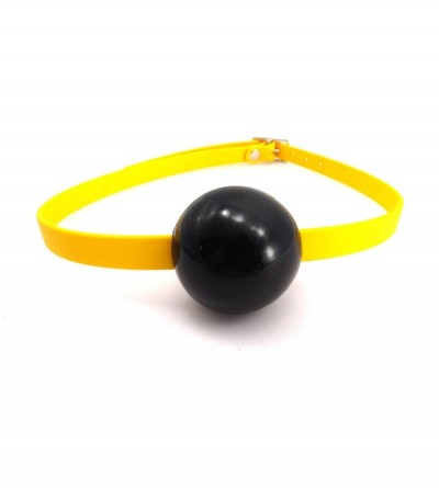 Gags & Muzzles Ball Gag Biothane Rubber- Yellow- 6.3 Ounce - CI11FF4M5AP $19.63