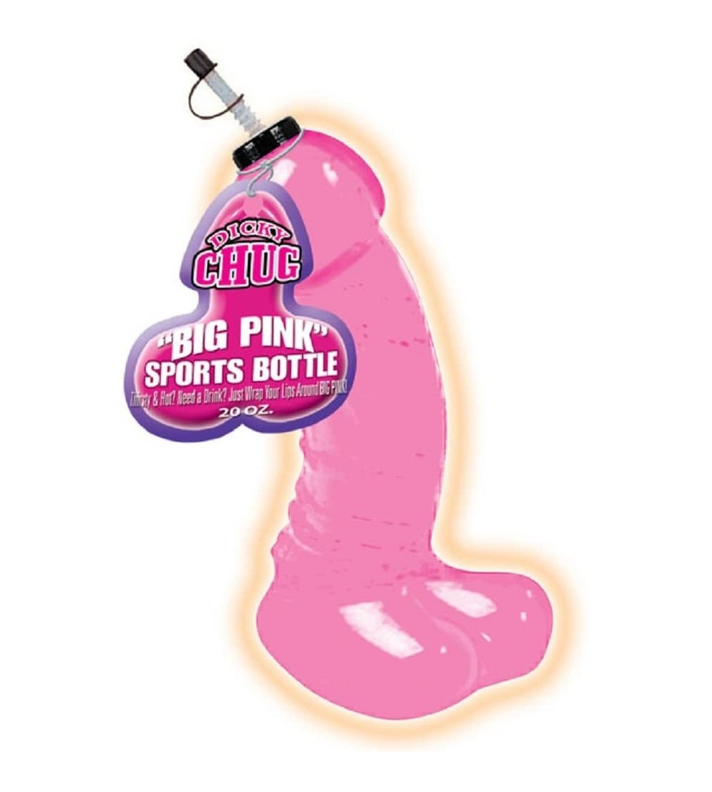 Novelties Jumbo Dicky 20 Oz Sports Bottle (Pink) - C218G58O5RI $11.00