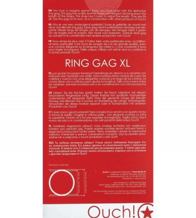 Gags & Muzzles Ring Mouth Gag- Red- X-Large - CY11O4OXHPP $11.26