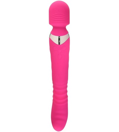 Penis Rings Ultra Thrusting and Vibrating Silicone Wand- Pink (AF472) - Pink - CF18866Q5I0 $92.60