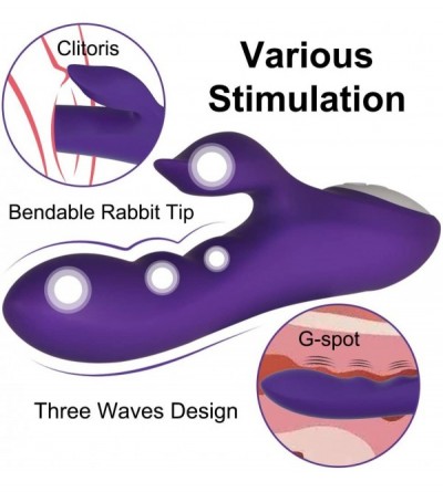 Vibrators Rabbit Vibrator G-Spot Massager Orgasm Women Sex Toys Clitoris Stimulator USB Rechargeable Quiet Bunny Vibrator wit...