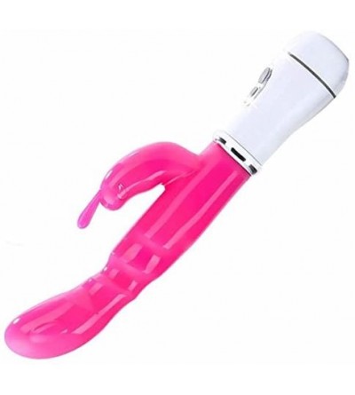 Vibrators Waterproof Multispeed Powerful Rabbit Dildo Vibrator Double G-spot Massager Adult Sex Toy for Couples - Red - CE18E...