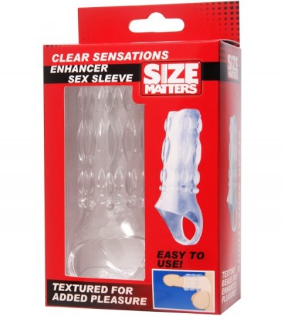 Vibrators Clear Sensations Enhancer Sex Sleeve (ae288-clear) - CF11UINIY5J $9.56