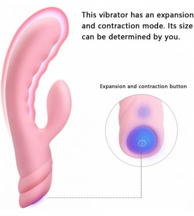Vibrators Expansion and Contraction Adjustable G Spot Rabbit Vibrator Intelligent Heated Magnetic Rechargeable Quiet Massager...