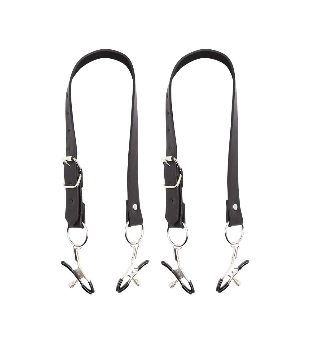 Restraints Spread Labia Spreader Straps with Rubber Tips Clamps Tipping The Velvet Vaginal Splay - CO18X3X5QEY $14.72