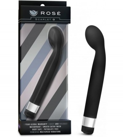 Vibrators Elegant Smooth Satin Finish Curved Tip Vibrator - Multi Speed G Spot Stimulator - Waterproof - Sex Toy for Women - ...