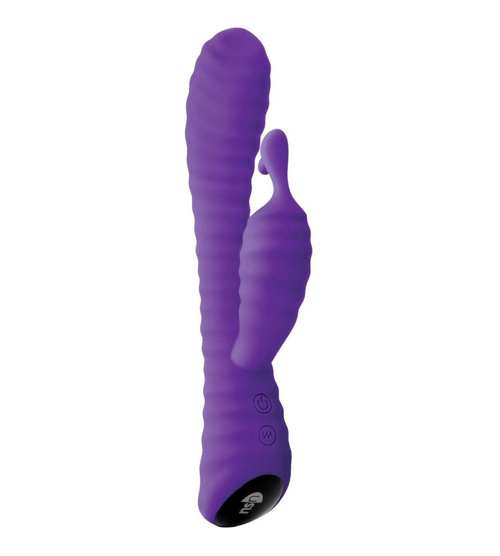 Vibrators INYA Ripple Rabbit Vibrator (Purple) - Purple - C218D72ZHKY $25.15