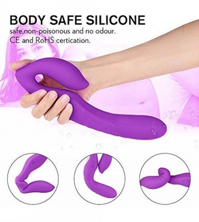 Dildos Remote Control Strapless Strap on Dildo Dual Vibrators- 9 Speed Rechargeable G-Spot Massager- Silicone Double Ended Di...