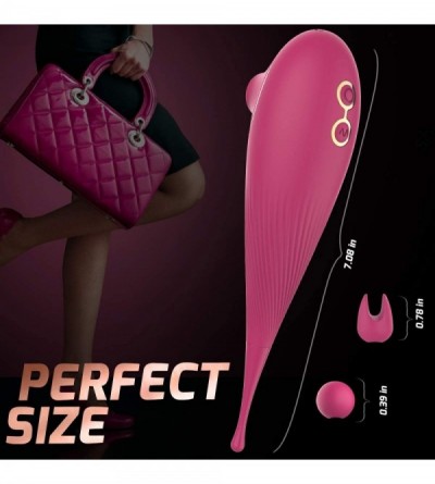Vibrators 2 in 1 Vibrating & Sucking Clitoral Vibrator with 7 Suctions & 7 Vibrations for Quick Orgasm- Waterproof Clitoris C...