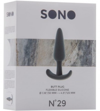 Anal Sex Toys No.29 Butt Plug- Grey - Grey - CT12LRGUMY1 $10.86