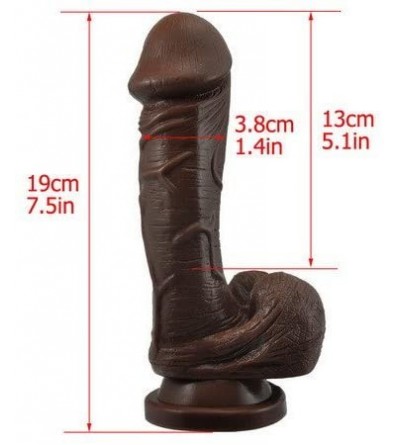 Dildos Brown Color 10 Multi Function Vibration Silicon-dildo with Suction Cup-100% Real Skin Feeling Dildos-sex Toys for Wome...