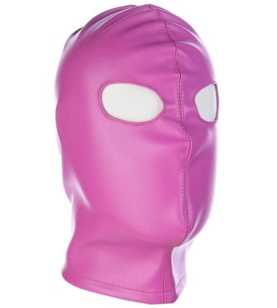 Blindfolds Leather Full Face Head Mask Black Soft PU Leather Mask Alternative Products Punishment Headgear Eye Mask Couples P...