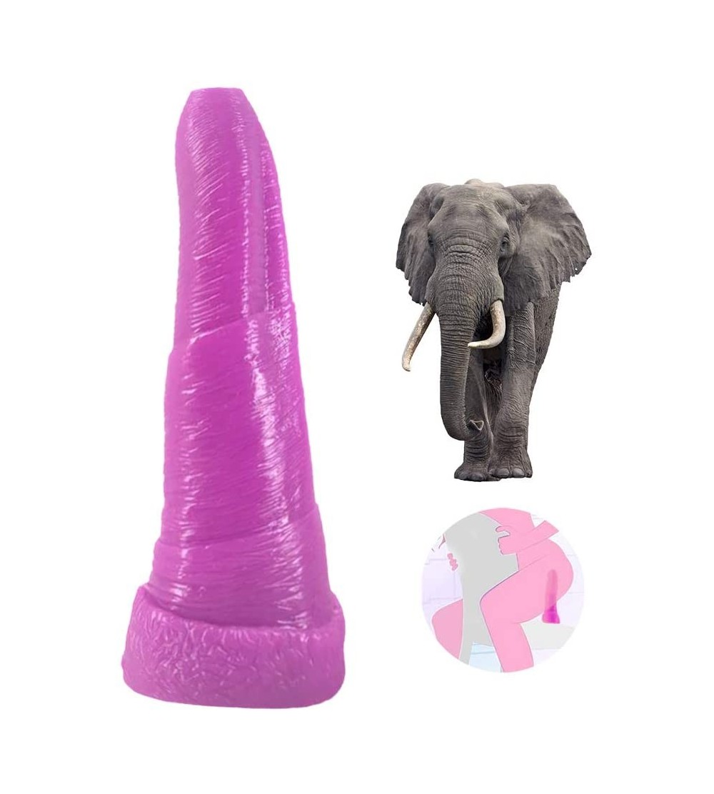 Dildos Animal Dildo- Realistic Oversized Elephant Penis Cock Dong Christmas Gifts Female Masturbator Vaginal Massage for Wome...