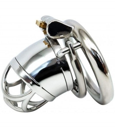 Chastity Devices Ċḣȧṡṯiṯy Device Metal Ċȯck Ṿiṛġiṉiṯy Ċāgė Hollow Silver Breathable Anti-Off Comfortable Stealth Lock 3 Sizes...
