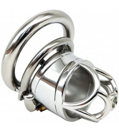 Chastity Devices Ċḣȧṡṯiṯy Device Metal Ċȯck Ṿiṛġiṉiṯy Ċāgė Hollow Silver Breathable Anti-Off Comfortable Stealth Lock 3 Sizes...
