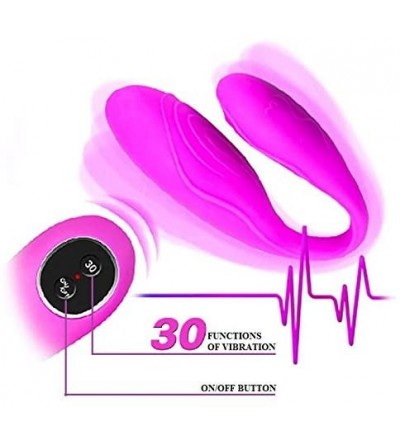 Vibrators Rechargeable 30 Speed Silicone Double-end Wireless Remote Control Vibe Adult Sex Toy Female Masturbation Vaginal an...