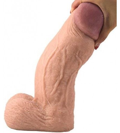 Dildos Super Big Size Realistic Dildo- 3.15Inch Huge Penis Suction Cup Base- Adult Sex Toys Product for Female- Couple (Skin)...